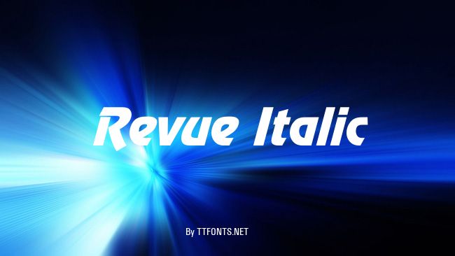 Revue Italic example
